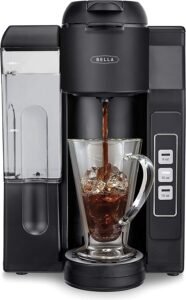 BELLA Single Serve Coffee Maker, Dual Brew K-Cup Pod